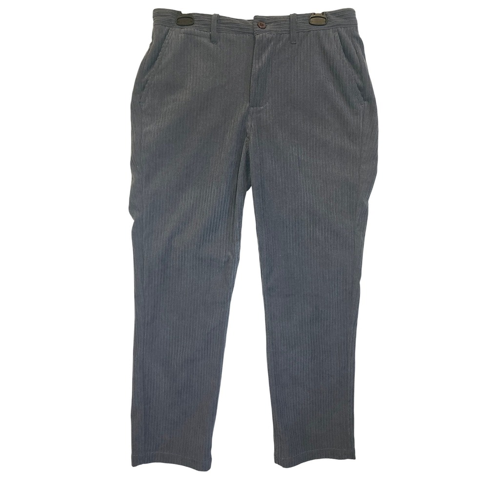 Katin Mens Classic‎ Straight Corduroy Pants Grey Blue Size 30 RN145195